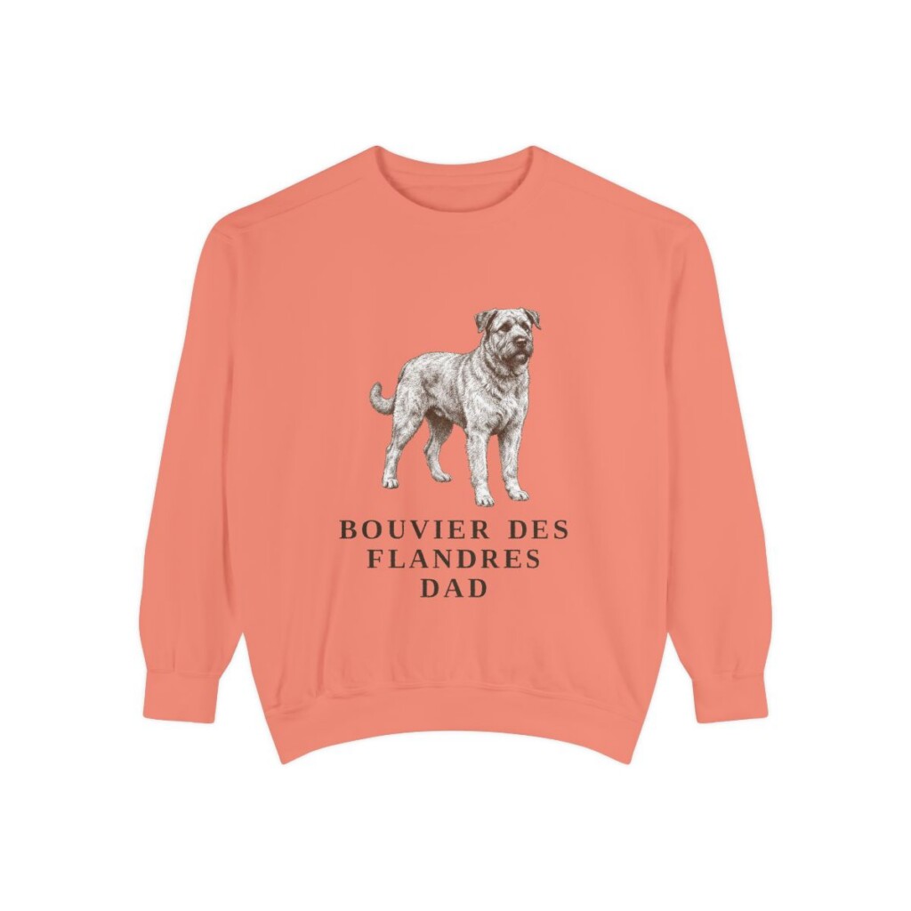 Bouvier des Flandres Dad Sweatshirt, Terracotta, front view