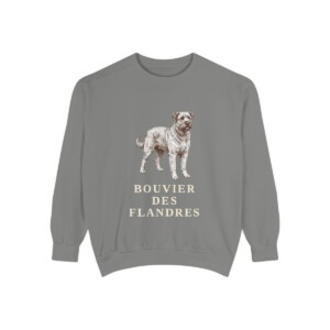 Bouvier des Flandres Sweatshirt, Grey, front view