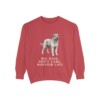 Bouvier des Flandres Humor Sweatshirt, Crimson, front view