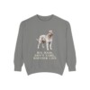 Bouvier des Flandres Humor Sweatshirt, Grey, front view