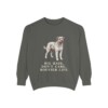 Bouvier des Flandres Humor Sweatshirt, Pepper, front view