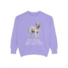 Bouvier des Flandres Humor Sweatshirt, Violet, front view