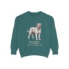 bouvier-des-flandres-sweatshirt-latin-blue-spruce Bouvier des Flandres Latin Sweatshirt, Blue Spruce, front view