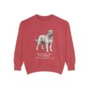 bouvier-des-flandres-sweatshirt-latin-crimson Bouvier des Flandres Latin Sweatshirt, Crimson, front view