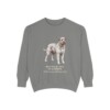 bouvier-des-flandres-sweatshirt-latin-grey Bouvier des Flandres Latin Sweatshirt, Grey, front view