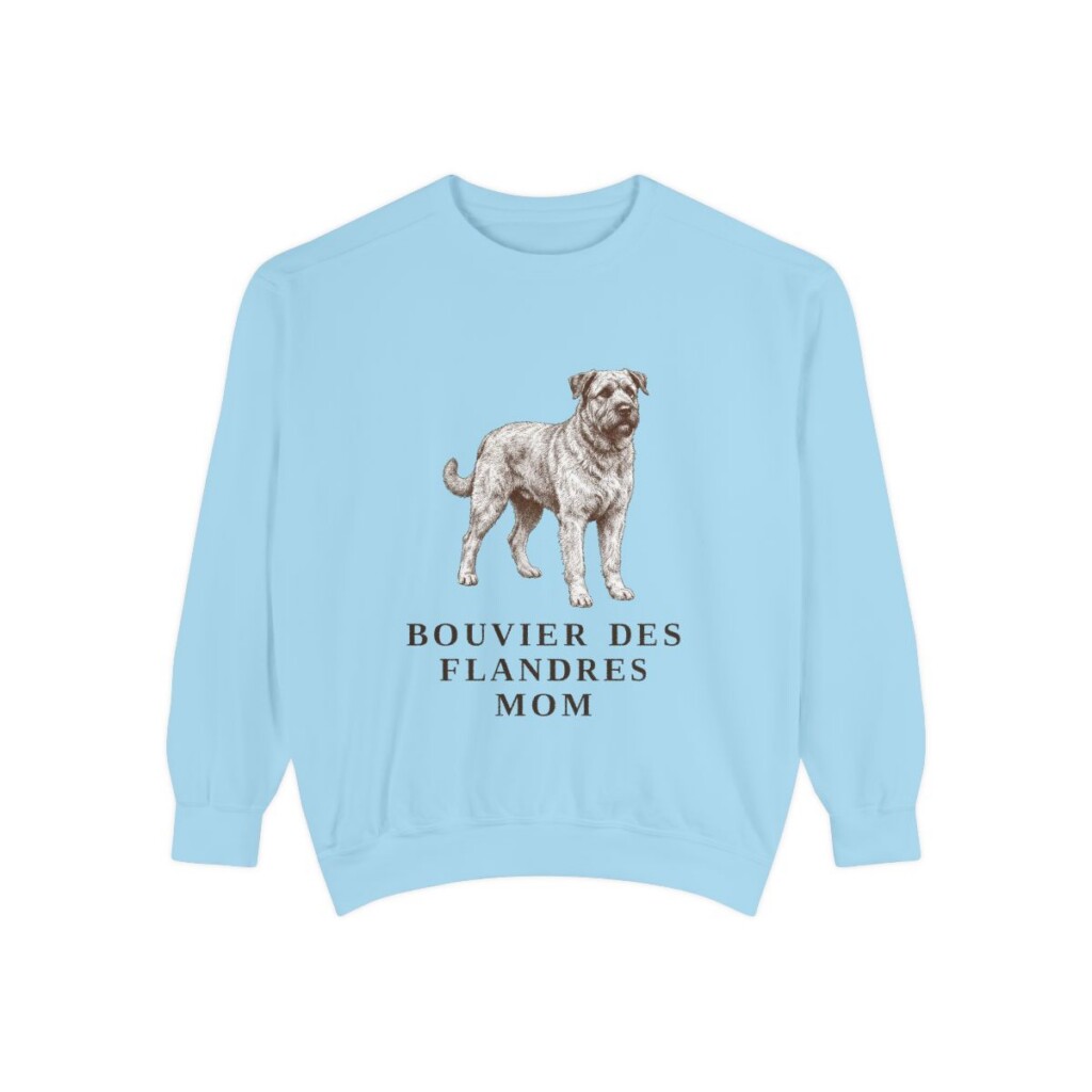 Bouvier des Flandres Mom Sweatshirt, Chambray, front view