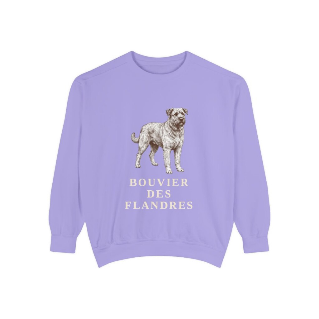 Bouvier des Flandres Sweatshirt, Violet, front view