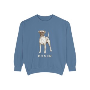 boxer-sweatshirt-blue-jean Boxer Sweatshirt, Blue Jean, front view