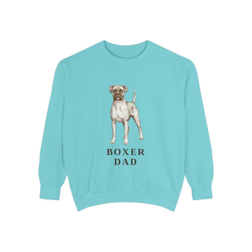 Boxer Dad Sweatshirt, Chalky Mint, front view