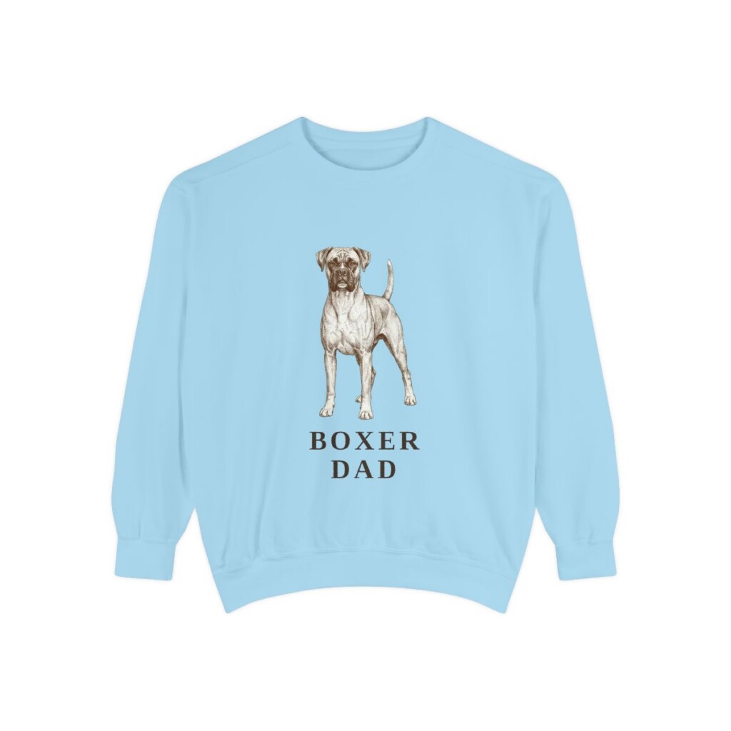 Boxer Dad Sweatshirt, Chambray, front view