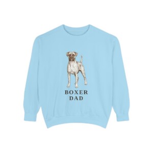boxer-sweatshirt-dad-chambray Boxer Dad Sweatshirt, Chambray, front view