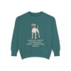 Boxer Humor Sweatshirt, Blue Spruce, front view