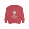 Boxer Humor Sweatshirt, Crimson, front view