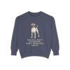 Boxer Humor Sweatshirt, Denim, front view