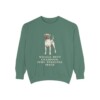 Boxer Humor Sweatshirt, Light Green, front view