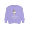 Boxer Humor Sweatshirt, Violet, front view