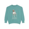 Boxer Latin Sweatshirt, Seafoam, front view