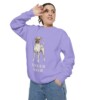 Boxer Mom Sweatshirt, Violet, person 2 context