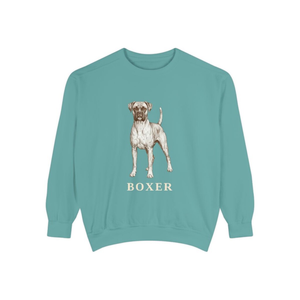Boxer Sweatshirt, Seafoam, front view