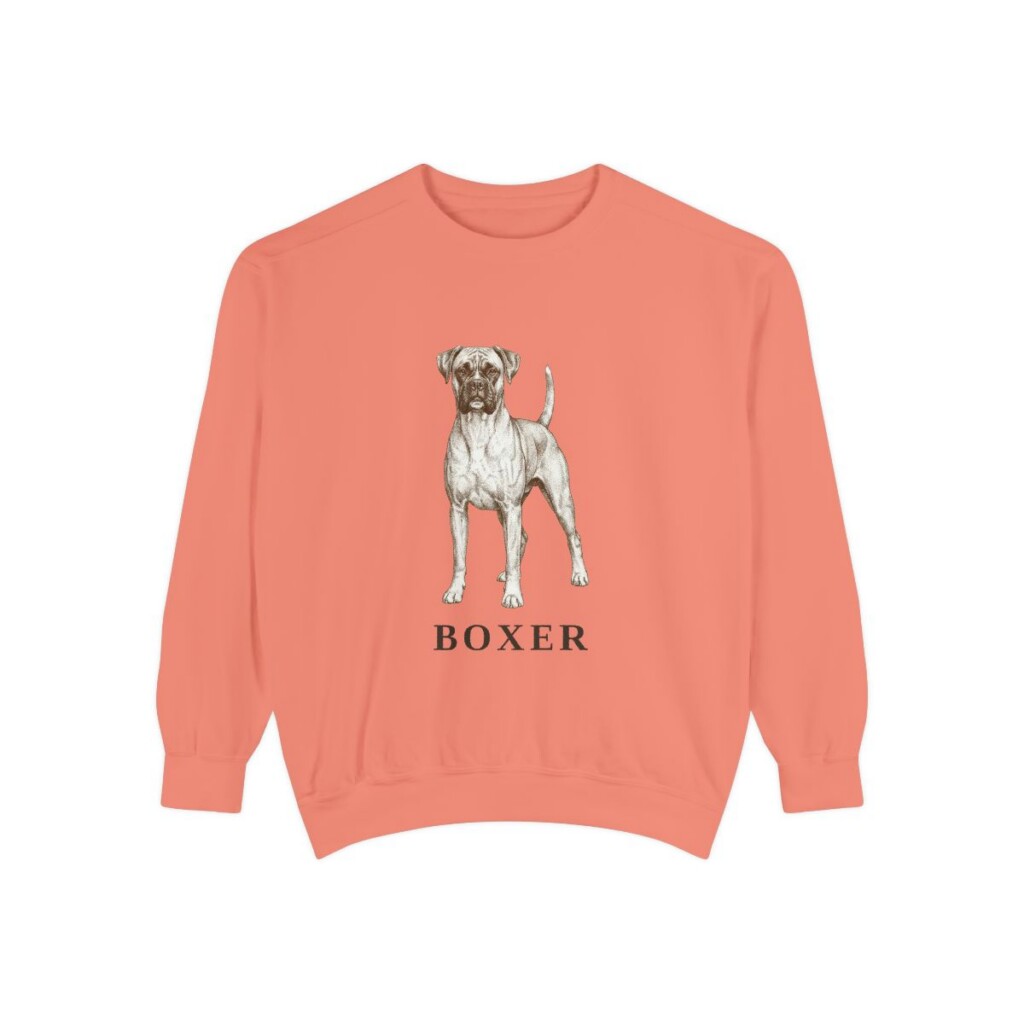 Boxer Sweatshirt, Terracotta, front view