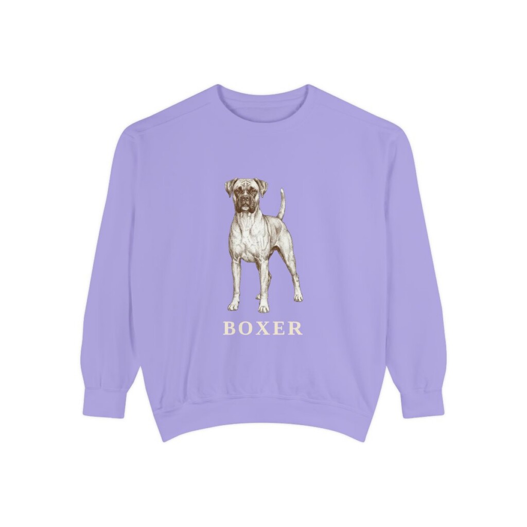 Boxer Sweatshirt, Violet, front view