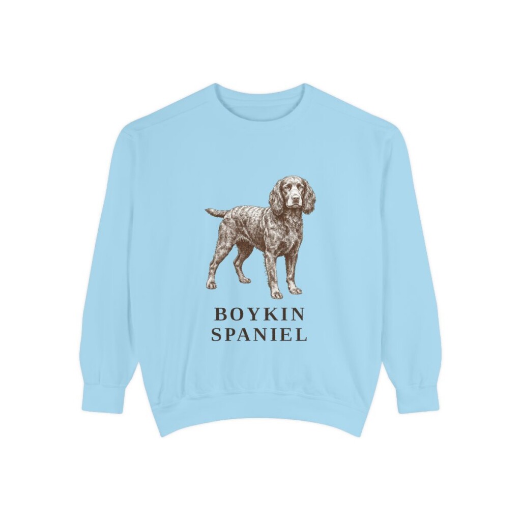 Boykin Spaniel Sweatshirt, Chambray, front view