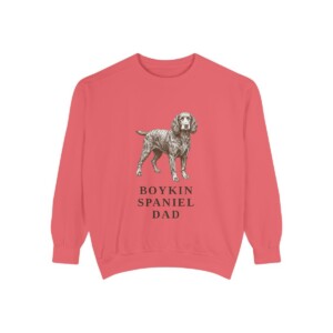 Boykin Spaniel Dad Sweatshirt, Watermelon, front view