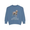 Boykin Spaniel Humor Sweatshirt, Blue Jean, front view