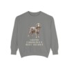 Boykin Spaniel Humor Sweatshirt, Grey, front view
