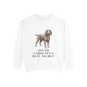 Boykin Spaniel Humor Sweatshirt, White, front view
