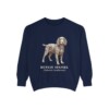 boykin-spaniel-sweatshirt-latin-true-navy Boykin Spaniel Latin Sweatshirt, True Navy, front view