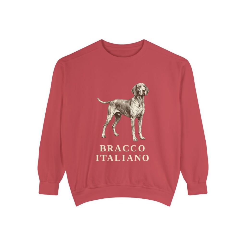bracco-italiano-sweatshirt-crimson Bracco Italiano Sweatshirt, Crimson, front view