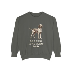 Bracco Italiano Dad Sweatshirt, Pepper, front view