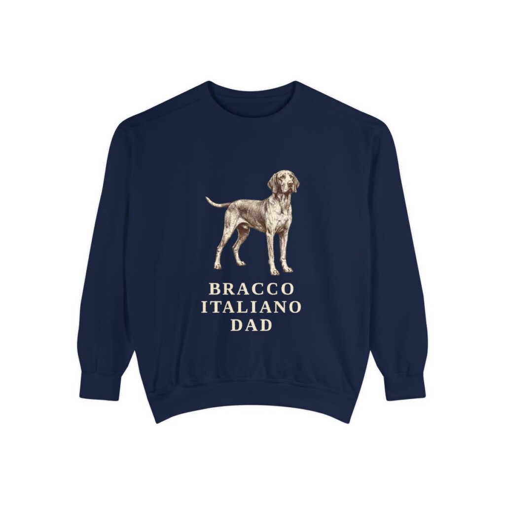 Bracco Italiano Dad Sweatshirt, True Navy, front view