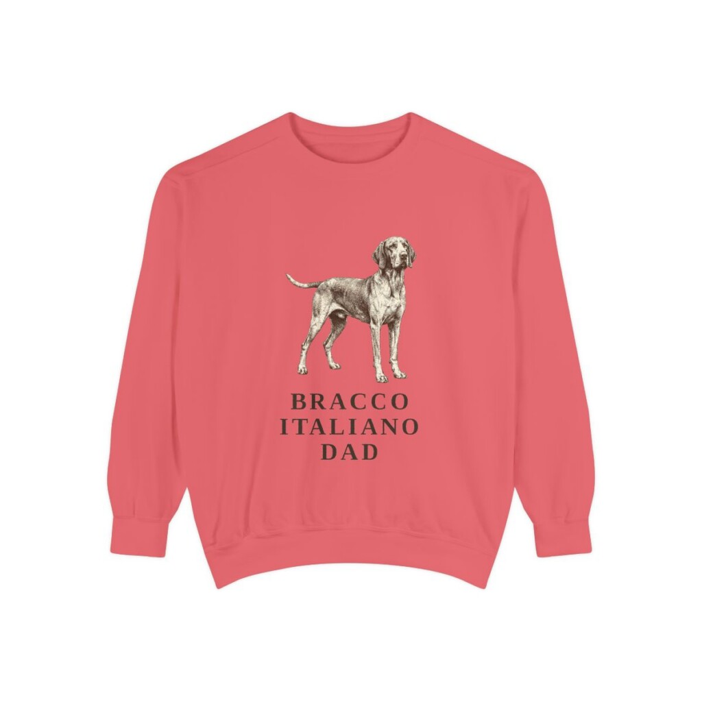 Bracco Italiano Dad Sweatshirt, Watermelon, front view
