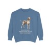 Bracco Italiano Humor Sweatshirt, Blue Jean, front view