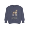 Bracco Italiano Humor Sweatshirt, Denim, front view