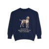 Bracco Italiano Humor Sweatshirt, True Navy, front view