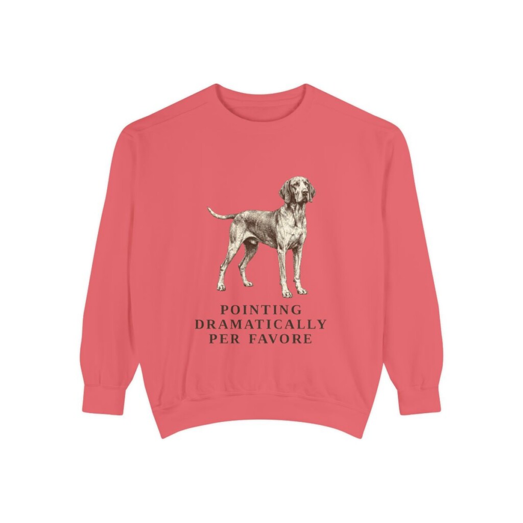 Bracco Italiano Humor Sweatshirt, Watermelon, front view