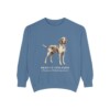 Bracco Italiano Latin Sweatshirt, Blue Jean, front view