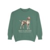 Bracco Italiano Latin Sweatshirt, Light Green, front view