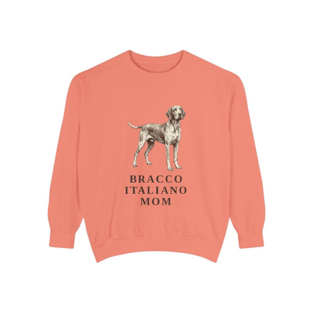 Bracco Italiano Mom Sweatshirt, Terracotta, front view