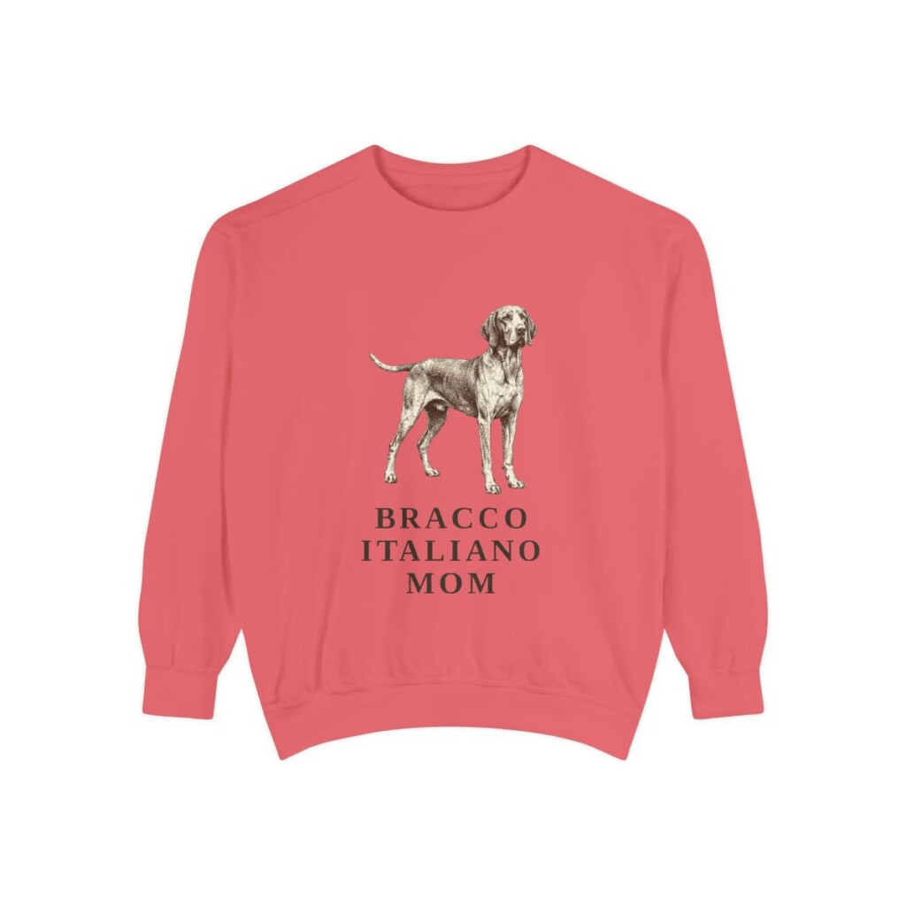 Bracco Italiano Mom Sweatshirt, Watermelon, front view