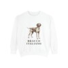 bracco-italiano-sweatshirt-white Bracco Italiano Sweatshirt, White, front view