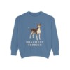 Brazilian Terrier Sweatshirt, Blue Jean, front view