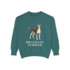 Brazilian Terrier Sweatshirt, Blue Spruce, front view