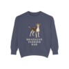 Brazilian Terrier Dad Sweatshirt, Denim, front view