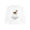 Brazilian Terrier Dad Sweatshirt, White, front view