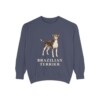 Brazilian Terrier Sweatshirt, Denim, front view