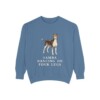 Brazilian Terrier Humor Sweatshirt, Blue Jean, front view